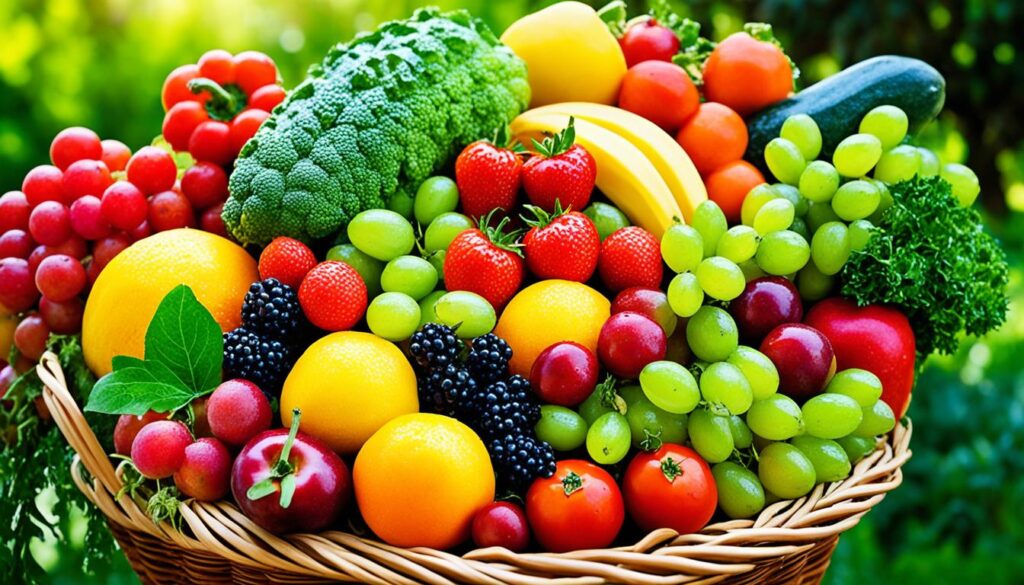 frutas y verduras frescas